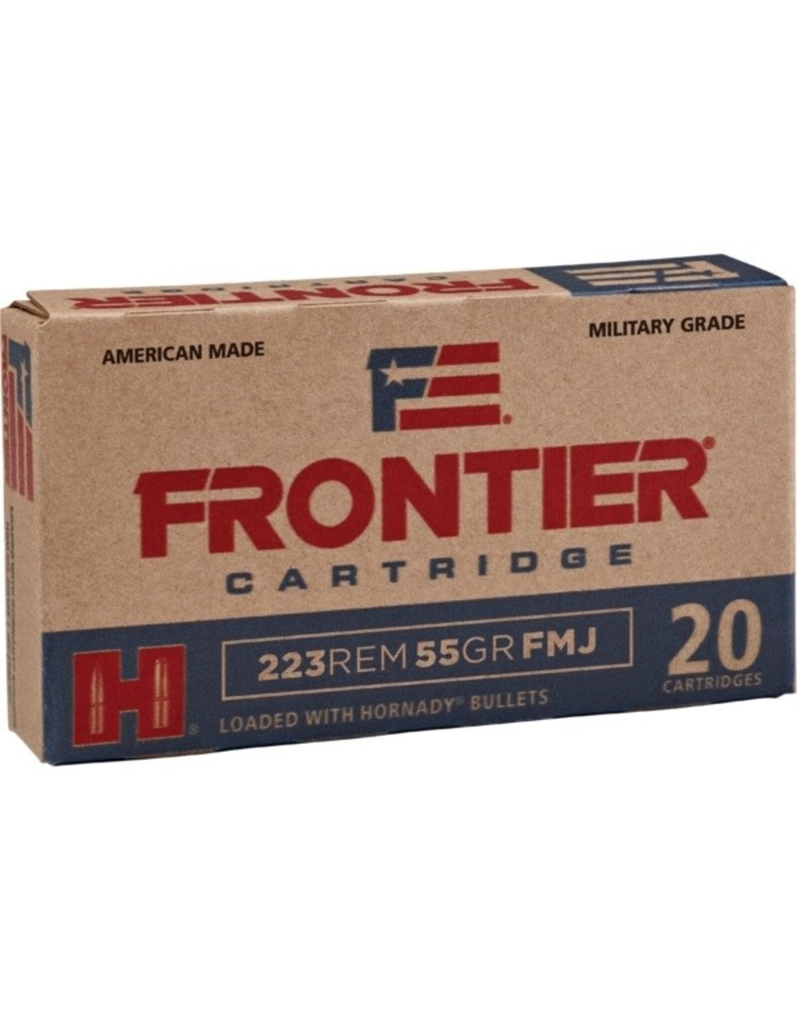 Hornady Hornady Frontier 223 REM 55gr FMJ 20ct FR100