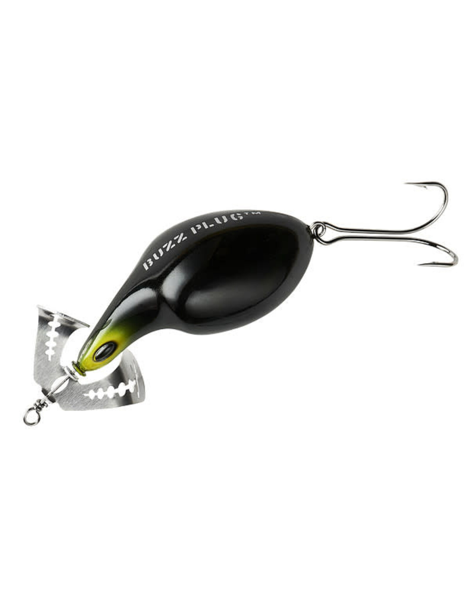 Arbogast Arbogast G935-02 Buzz Plug Junior Black 2.375". 5/8 Oz, 1/0 Topwater