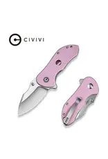 Civivi CIVIVI Knives Peter Carey Gordo Flipper Knife 2.51" D2 Satin Drop Point Blade, Powder Pink G10 Handles, Liner Lock - C22018C-4 Civivi CIVIVI Knives Peter Carey Gordo Flipper Knife 2.51" D2 Satin Drop Point Blade, Powder Pink G10 Handles, Liner Lock - C22018C-4