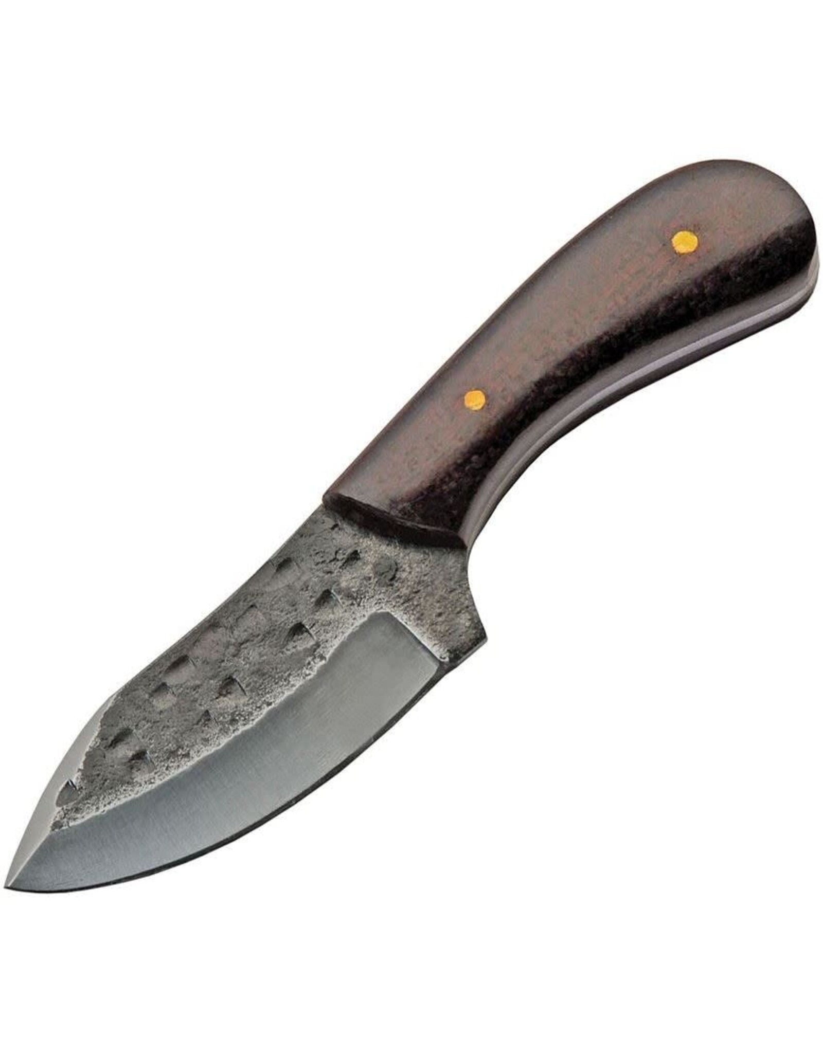 szco Pakistan 203423 Blacksmith Skinner Satin Fixed Blade Knife Burgundywood Handles