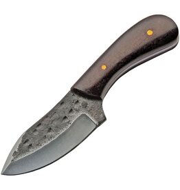 szco Pakistan 203423 Blacksmith Skinner Satin Fixed Blade Knife Burgundywood Handles
