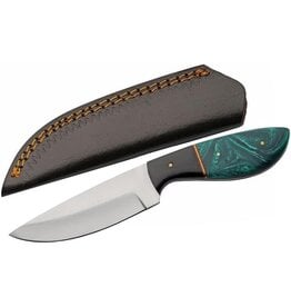 szco SZCO 8.75" Verdent River Hunting Knife with Leather Sheath