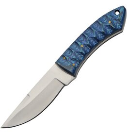 szco Pakistan 203533 River Fixed Blade Knife Blue/Black Wood Handles