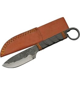 Rite Edge Szco Supplies 9" Hand Forged Medieval Style Hunting Knife with Sheath,Black