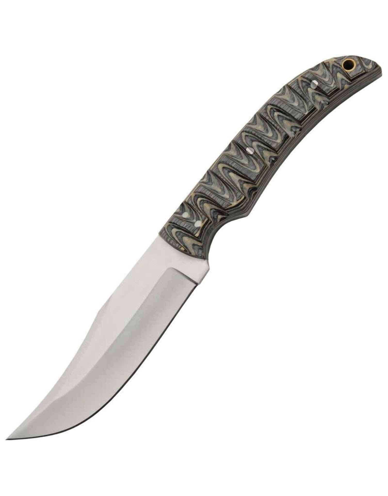 Rite Edge Pakistan 203486 Mountain Hunter Satin Fixed Blade Knife Gray Handles