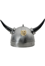 szco Lion Viking Helmet With Horns and Helmet Stand