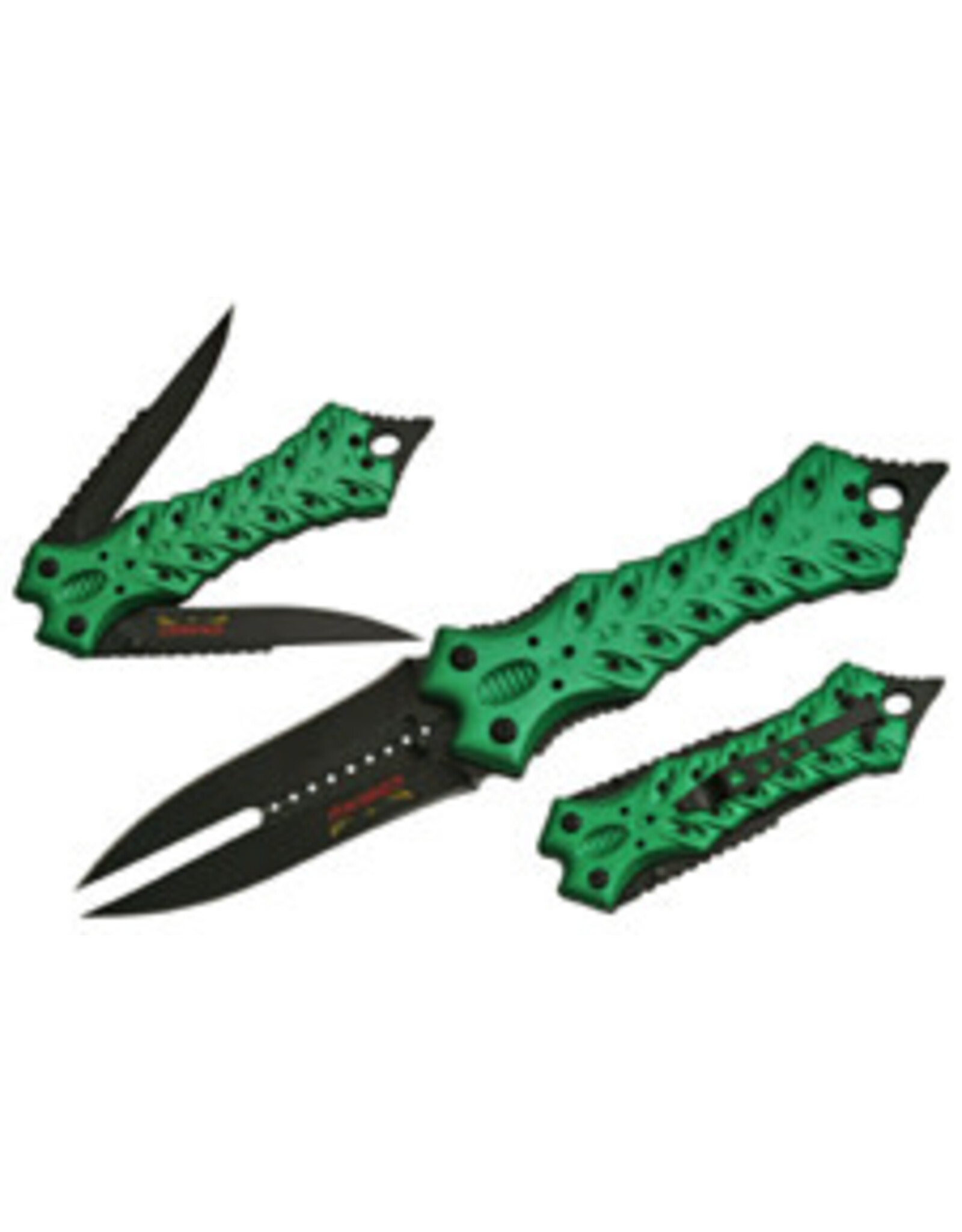 Dead Walker - Double Alien Linerlock Green