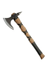 szco Viking Beard Axe Pickaxe Carbon Steel Blade Head Wood Handle + Sheath | 21in.