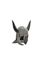szco Epic Viking Helmet with leather Horns 18-gauge steel 910947