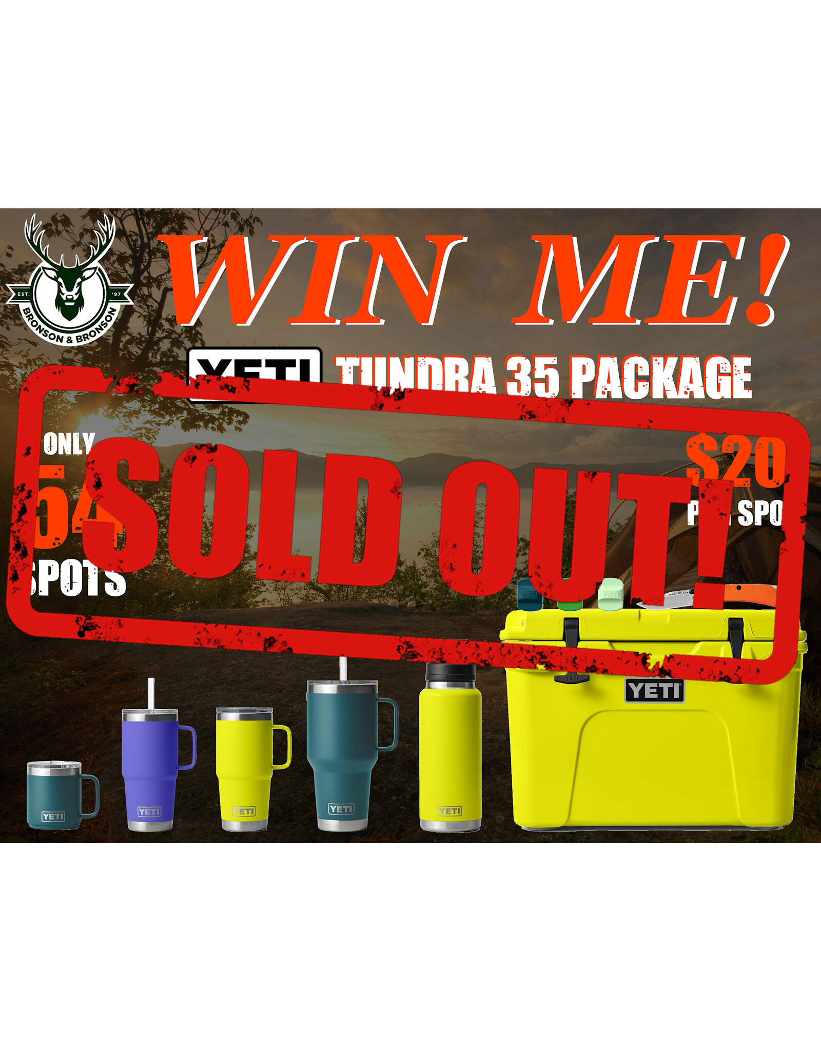 DRAW #1713 - WIN ME - YETI TUNDRA 35 PACKAGE!