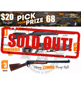 DRAW #1716 - Pick Your Prize - Savage, Wicked Ridge OR Henry!