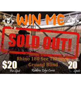 DRAW #1720 - WIN ME - RHINO 180 BLIND!