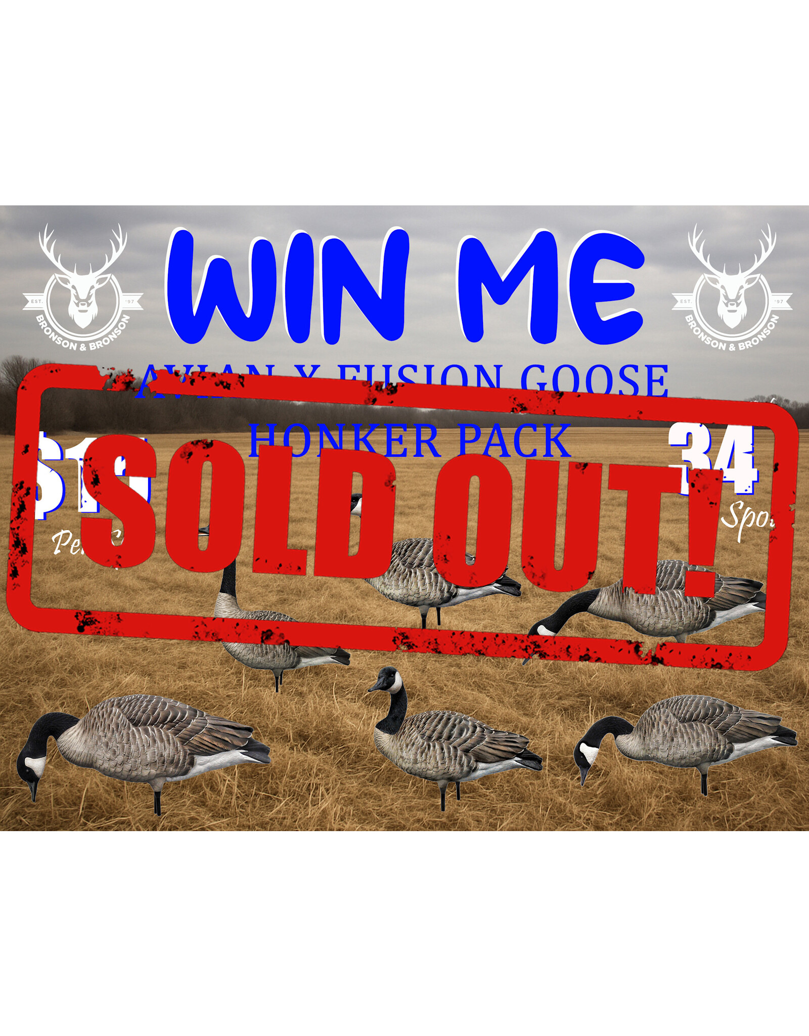 DRAW #1726 - WIN ME - Avian-X Fusion Goose Honker Pack!