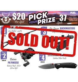 DRAW #1719 - Pick Your Prize - Winchester, Daiwa, Sig Sauer OR Benchmade!