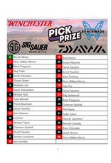 DRAW #1719 - Pick Your Prize - Winchester, Daiwa, Sig Sauer OR Benchmade!