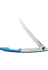 Civivi Civivi Shawka Fillet Knife Silver &  Blue Aluminum Handle, Satin Finished 14C28N Blade C22029B-2
