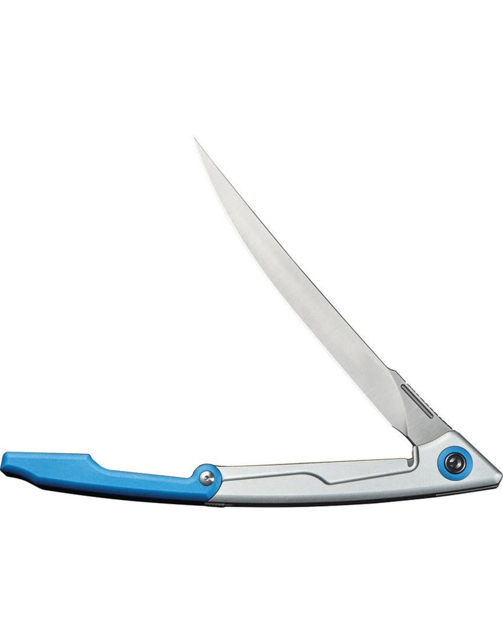 Civivi Civivi Shawka Fillet Knife Silver &  Blue Aluminum Handle, Satin Finished 14C28N Blade C22029B-2