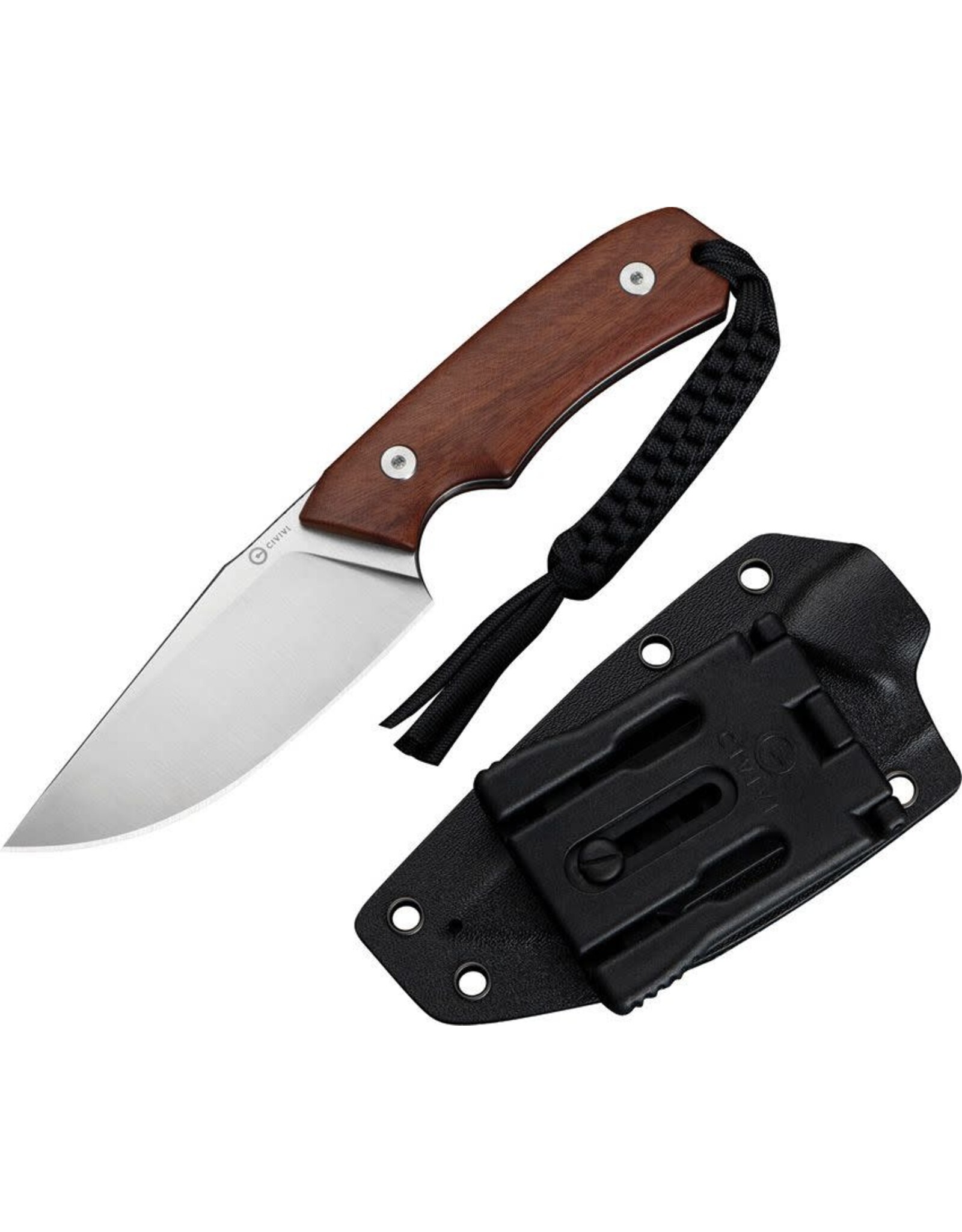 Civivi Civivi Gander C24058B-3 Guibourtia Wood Contoured Handle, Satin Finished 14C28N Blade