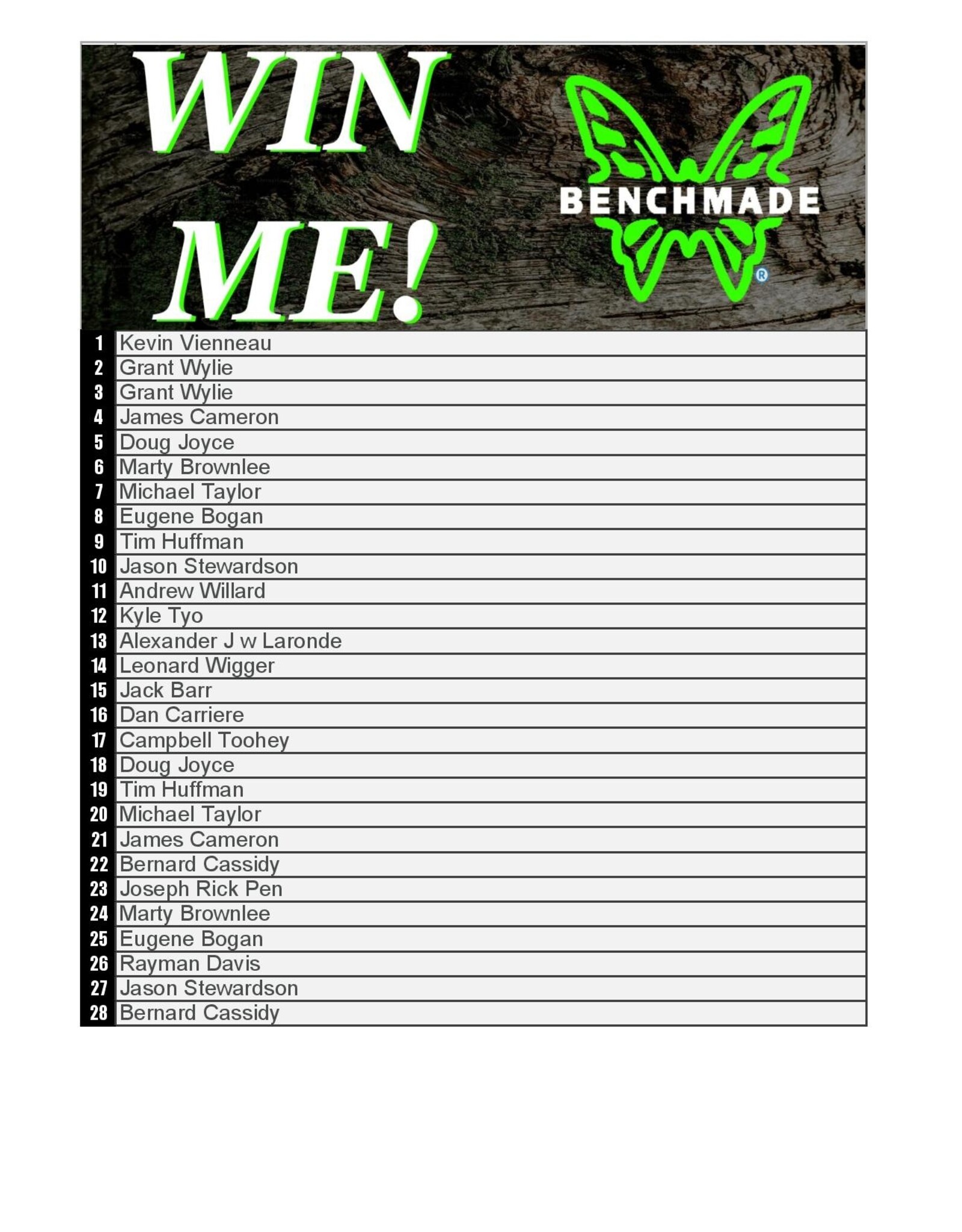 DRAW #1729 - WIN ME - Benchmade Saddle Mountain!
