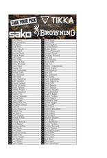 DRAW #1730 - Take Your Pick - Sako S20, Browning BLR OR Tikka T3X!