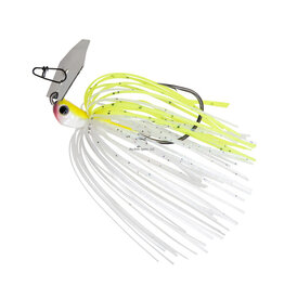 Z-Man Z-Man CBJB12-02 Chatterbait Jackhammer Babyjack 1/2 Oz Chartreuse/White