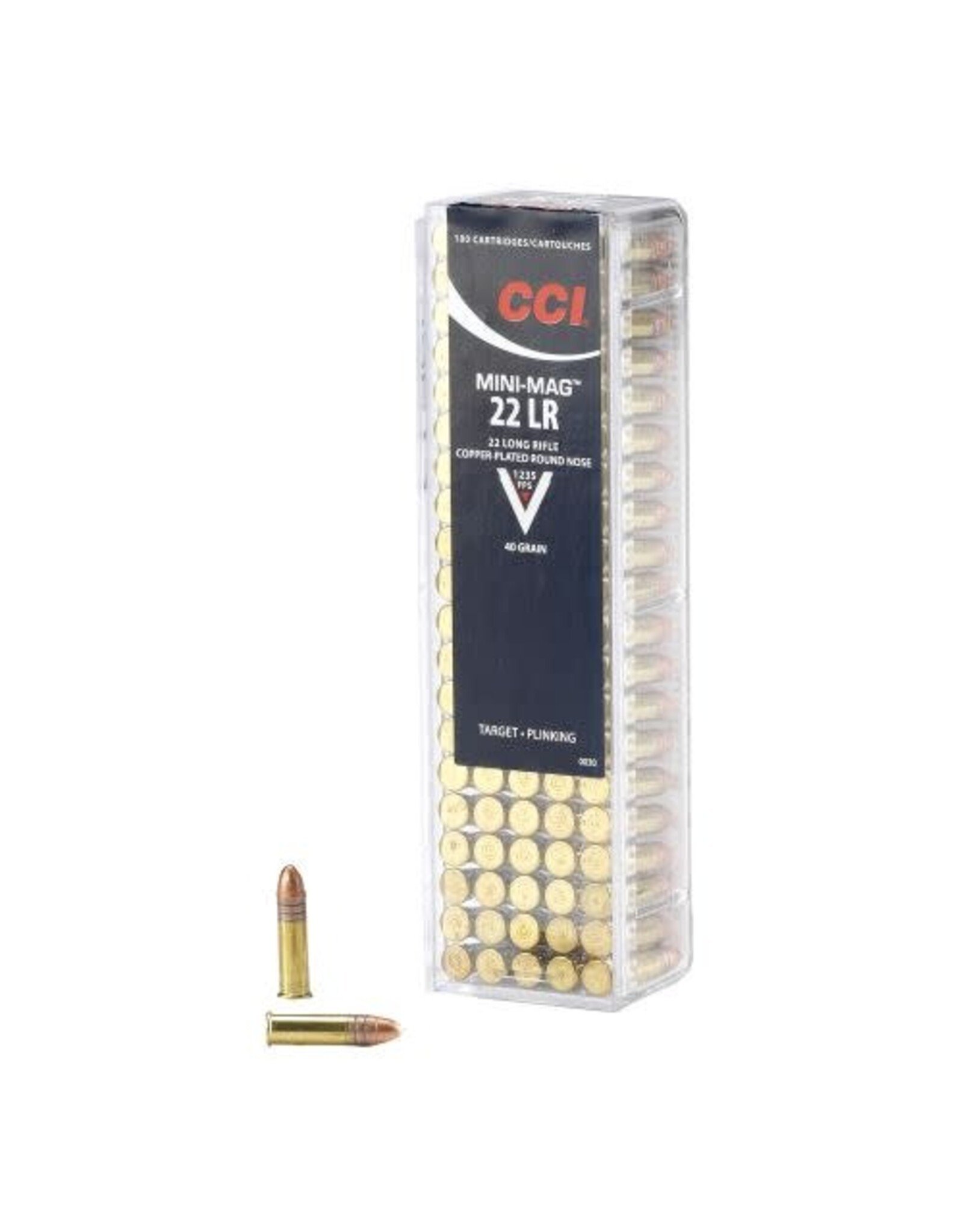 CCI CCI MINI-MAG 22LR COPPER PLATED RN 1235 FPS 40 GRAIN 100ct
