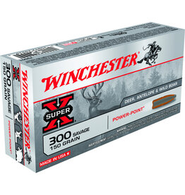 Winchester Winchester X3001 Super-X Rifle Ammo 300 SAV, Power-Point, 150 Grains, 2630 fps, 20, Boxed