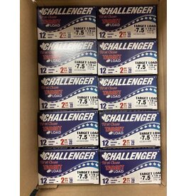 Challenger CASE of 250 ROUNDS - Challenger Target Load 12GA 2 3/4" 1 1/8oz #7.5 (Case)