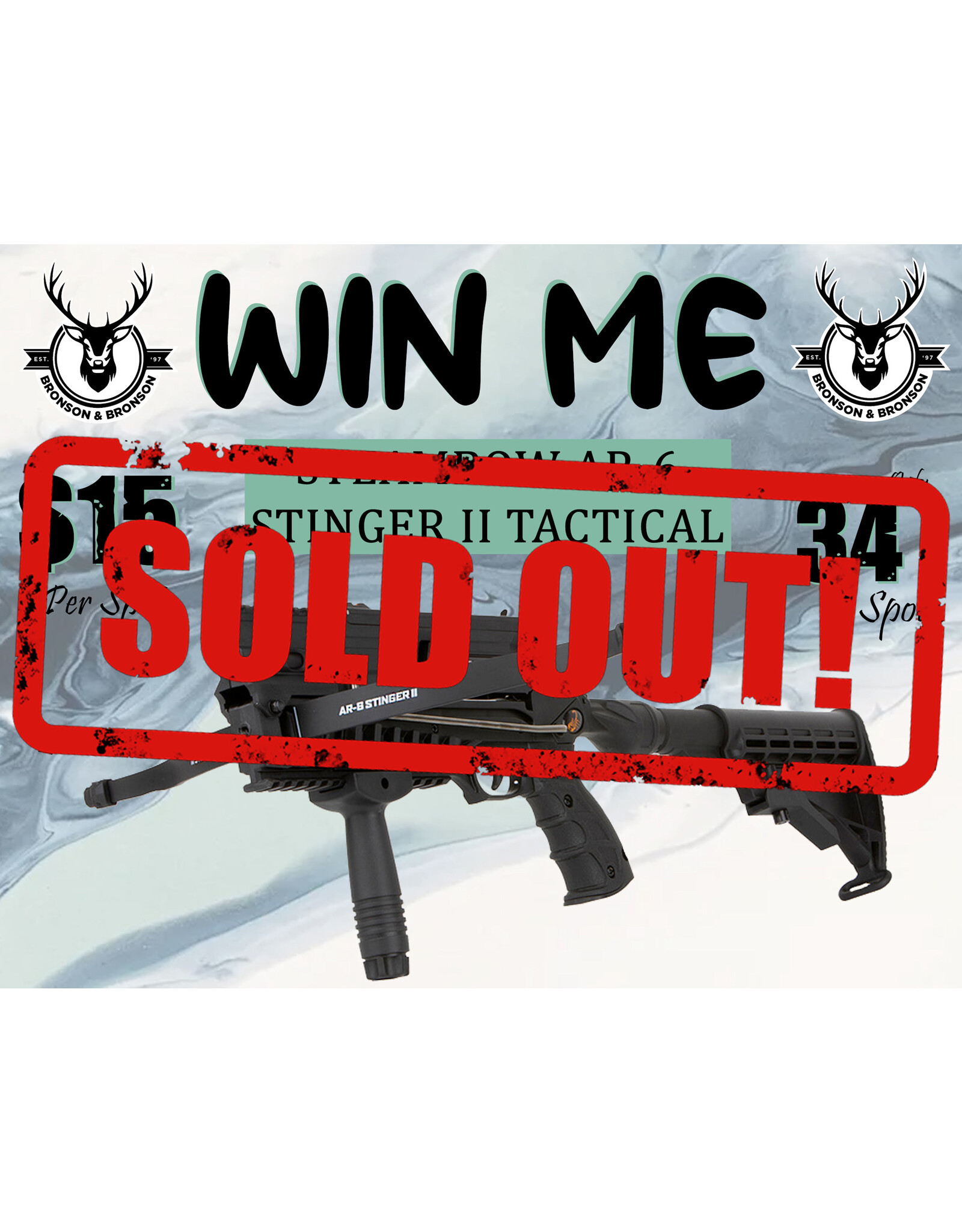 DRAW #1731 - WIN ME - Steambow AR-6 Stinger II Tactical!