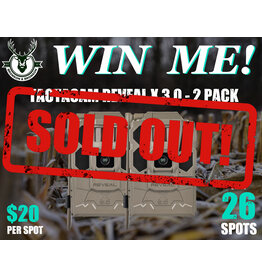 DRAW #1742 - WIN ME - Tactacam Reveal X 3.0 - 2 Pack!