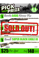 DRAW #1740 - Pick Your Prize - Beretta, Sako OR Benelli!