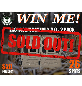 DRAW #1750 - WIN ME - Tactacam Reveal X 3.0 - 2 Pack! ROUND 3