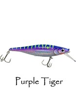 Walleye Nation Walleye Nation Creations LSB-PT Lil SB Reaper , Unique Square Bill Crankbait, Size 3.5", Diving Depth 10', #6 Hooks, Purple Tiger