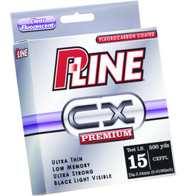p-line P-Line CXFFL-15 CX Premium Fluorocarbon-Coated Mono Filler Spool 15lb 300yd Clear Fluorescent