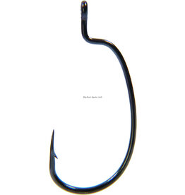 Owner Owner 5137-111 Rig'n Bass N Hook with Cutting Point, Size 1/0, Short Shank, Wide Gap, Black Chrome, 6 per Pack (243649)