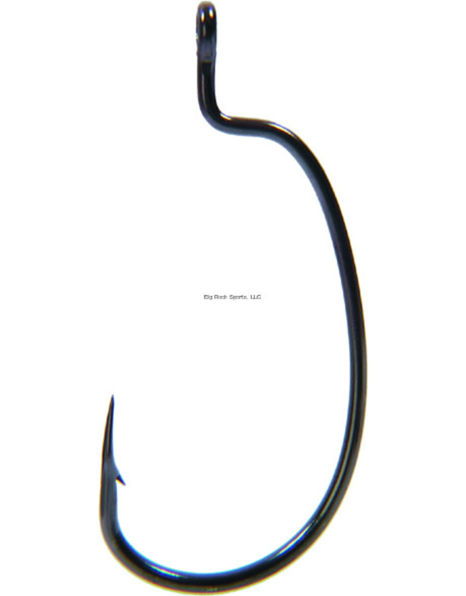 Owner Owner 5137-111 Rig'n Bass N Hook with Cutting Point, Size 1/0, Short Shank, Wide Gap, Black Chrome, 6 per Pack (243649)