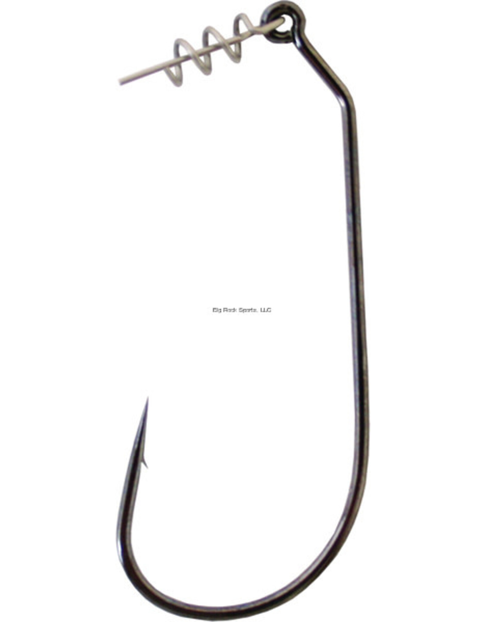 Owner Owner 5167-121 TwistLock Light Soft Plastic Hook with Centering-Pin Spring, Size 2/0, Needle Point, 1X Strong, Black Chrome, 5 per Pack (049111)