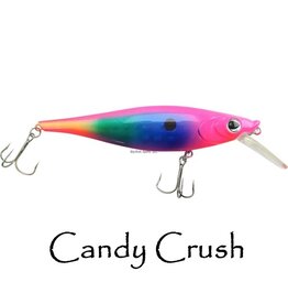 Walleye Nation Walleye Nation Creations LSB-CC Lil SB Reaper , Unique Square Bill Crankbait, Size 3.5", Diving Depth 10', #6 Hooks, Candy Crush