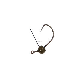 Xzone X Zone Tungsten Weedless Wacky Jig Head, Green Pumpkin, 1/8 oz. (2 Pack)