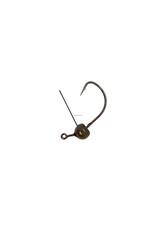 Xzone X Zone Tungsten Weedless Wacky Jig Head, Green Pumpkin, 1/8 oz. (2 Pack)