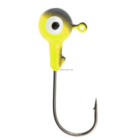 danielson Danielson JH18CHB Jighead 1/8oz, 8/pk, Chartreuse/Black