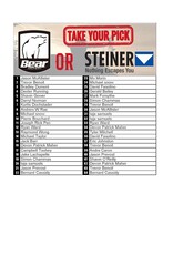 DRAW #1746 - Take Your Pick - Bear OR Steiner!