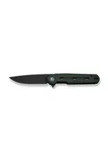 Civivi CIVIVI Knives Ostap Hel Navo Flipper Knife 3.25" Nitro-V Black Stonewashed Drop Point Blade, Black G10 Handles, Reversible Clip, Liner Lock - C25015A-1