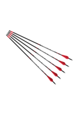 Hyperflite 22" Arrows 5 pack .001 straight red/white