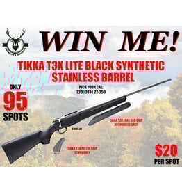 DRAW #1763 - WIN ME - Tikka T3X Lite (Stainless Barrel) + 2 Grips!