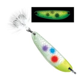 ACME Acme Ice Winder 1/8 oz - Moonshine Glow Wonderbread - Ice Fishing Flutter Spoon