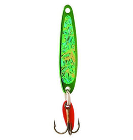 Bay de Noc Bay De Noc Swedish Pimple Spoon 1/4oz #4 - Green Ice