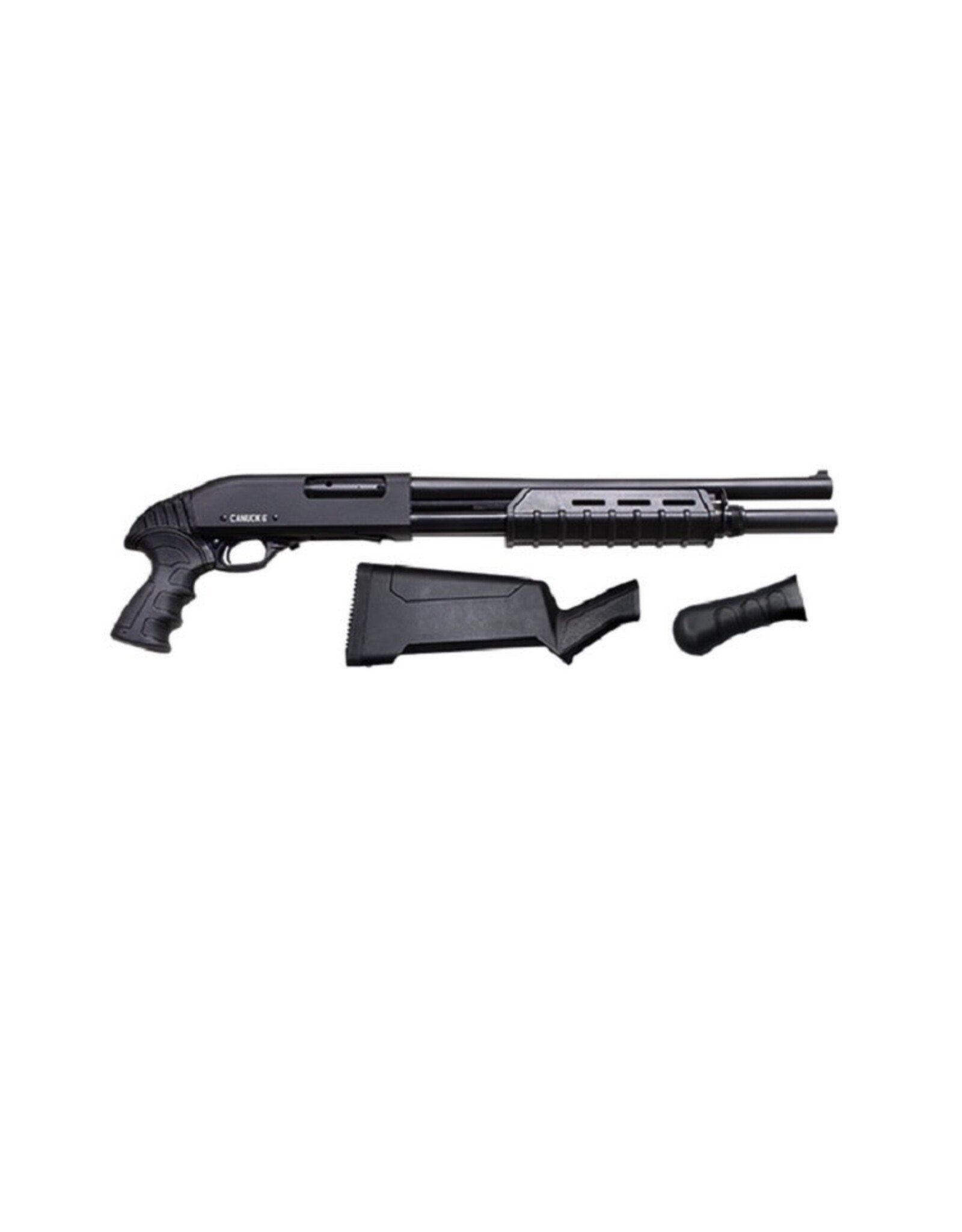 Canuck Firearms Canuck Canuck Enforcer Pump Action 12ga 3" Chamber 5+1 Capacity 17" Chromed Lined Barrel Stock Combo