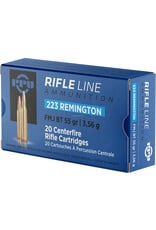 PPU PPU PP223F1 Rifle Ammo 223 REM FMJ BT 55gr