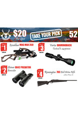 DRAW #1767 - Take Your Pick - Excalibur, Steiner, Vortex OR Remington!